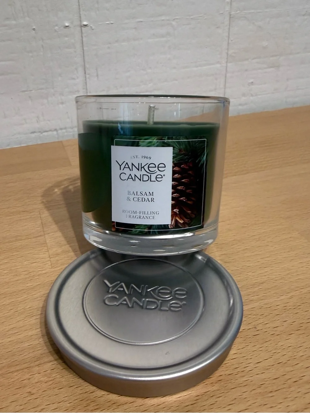 Yankee Candle Small Tumbler | In Balsam & Cedar | 4.3 oz | Brand New